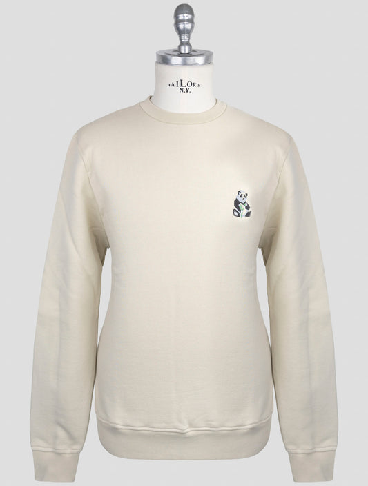 Kiton Knt Beige Cotton Special Edition Sweater Crewneck