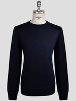 Kiton Knt Blue Viscose Ea Sweater Crewneck