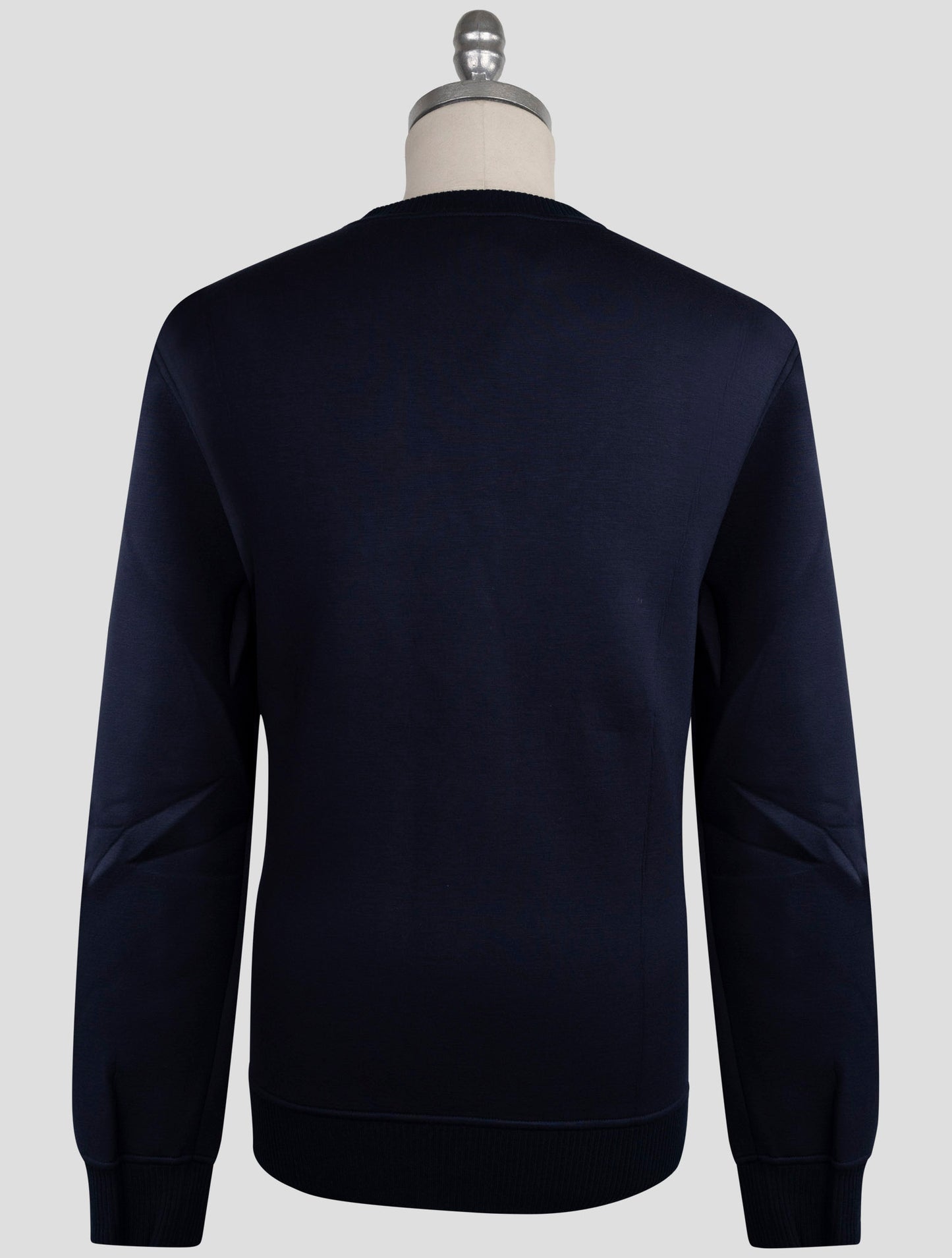 Kiton Knt Blue Viscose Ea Sweater Crewneck