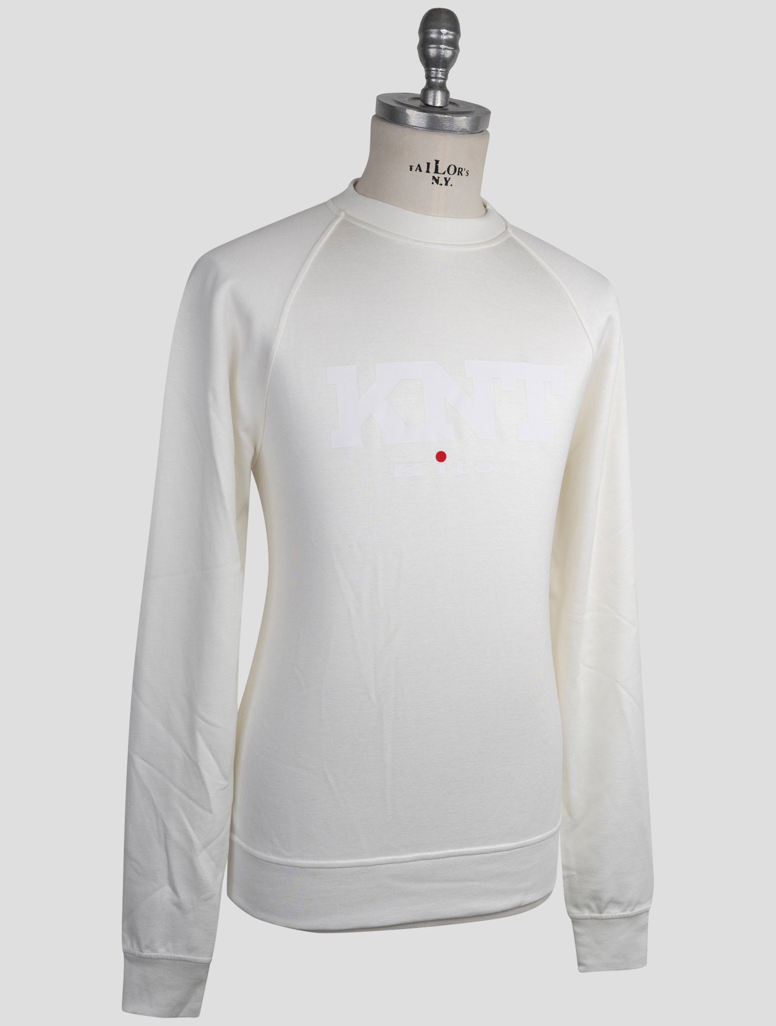 Kiton Knt White Viscose Ea Sweater Crewneck