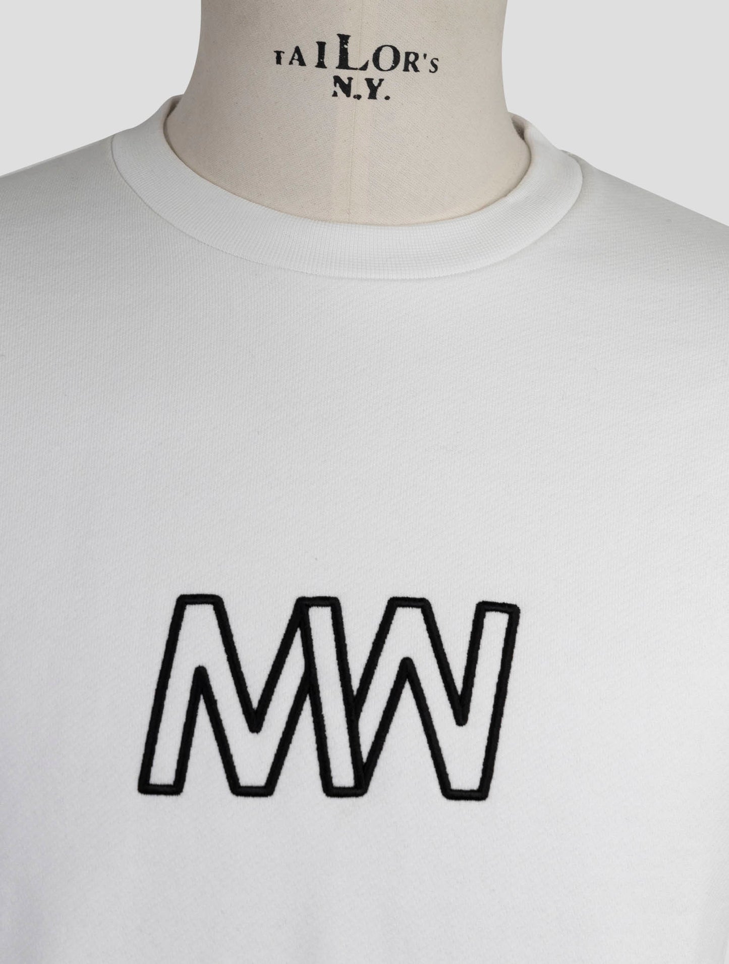 Kiton Knt White Cotton Sweater Crewneck
