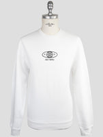 Kiton Knt White Cotton Sweater Crewneck