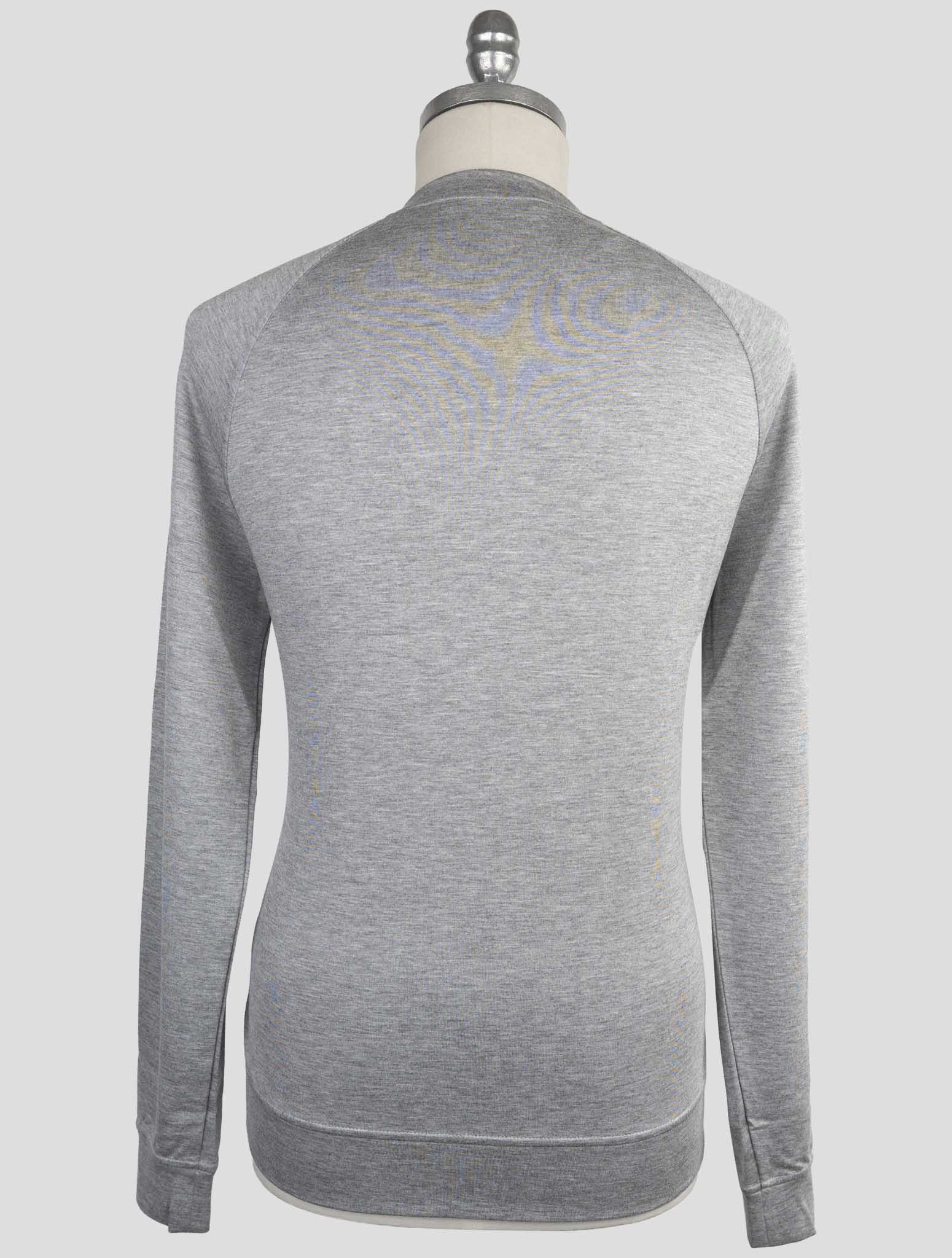 Kiton Knt Gray Viscose Ea Sweater Crewneck