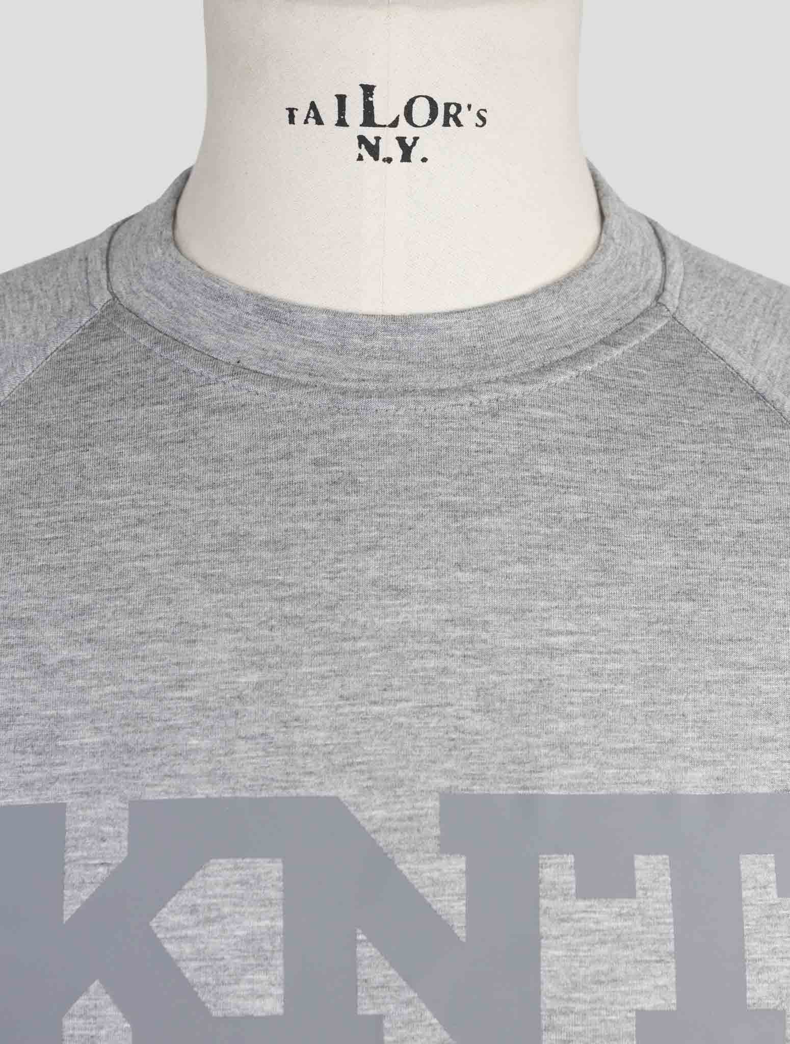 Kiton Knt Gray Viscose Ea Sweater Crewneck