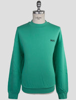 Kiton Knt Green Cotton Sweater Crewneck