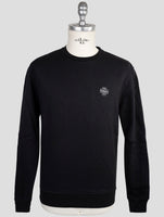 Kiton Knt Black Cotton Sweater Crewneck