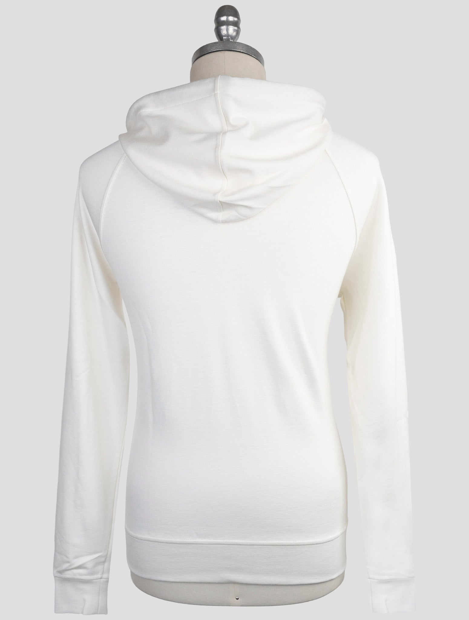 Kiton Knt White Viscose Ea Sweater Hoodie