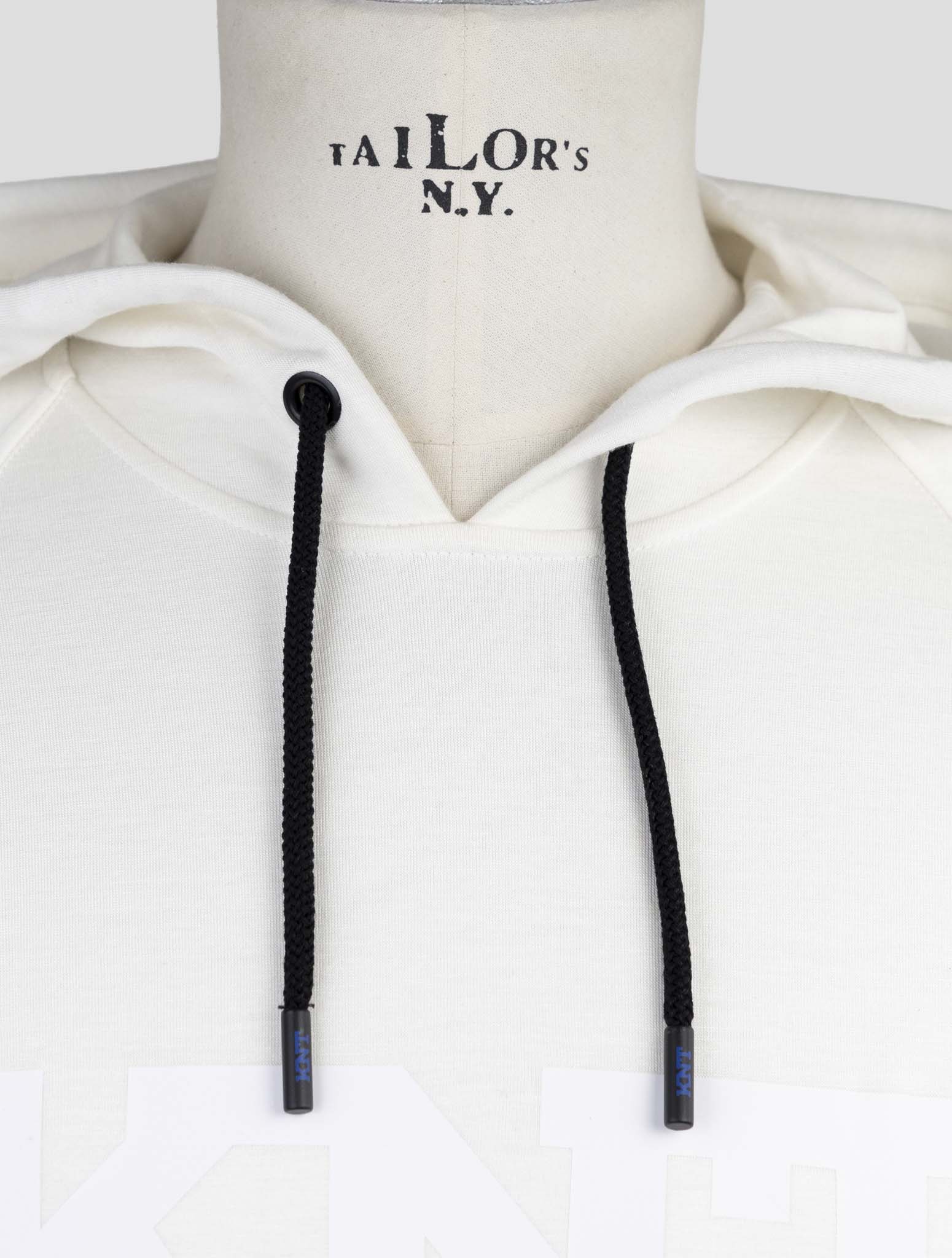 Kiton Knt White Viscose Ea Sweater Hoodie