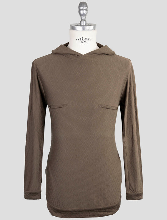 Kiton Knt Brown Pa Ea Sweater Hoodie