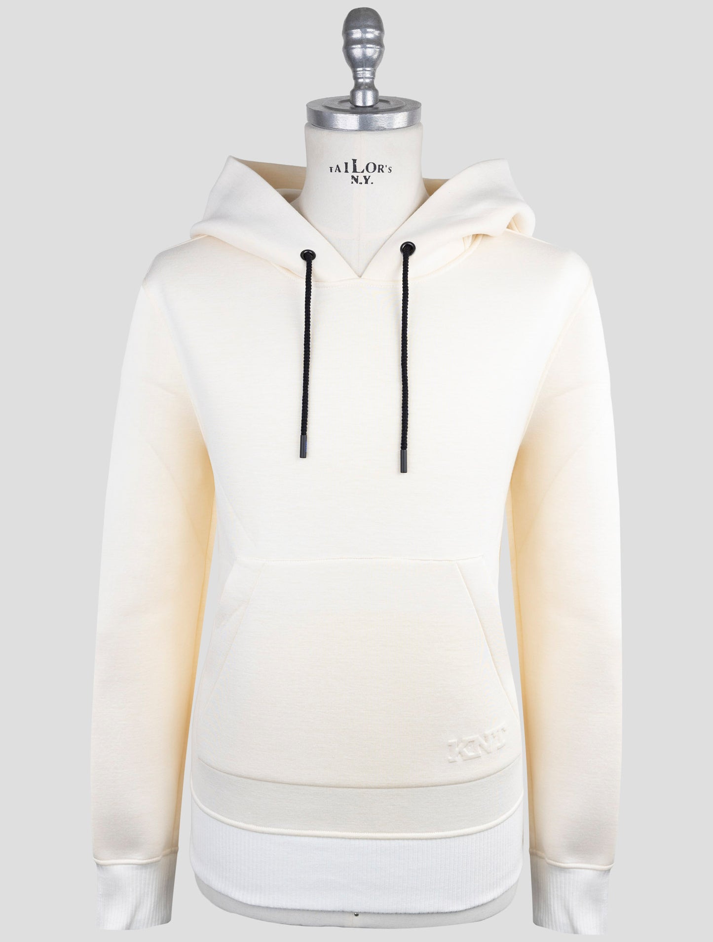 Kiton Knt White Viscose Ea Sweater Hoodie
