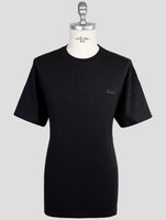 Kiton Knt Black Cotton T-Shirt