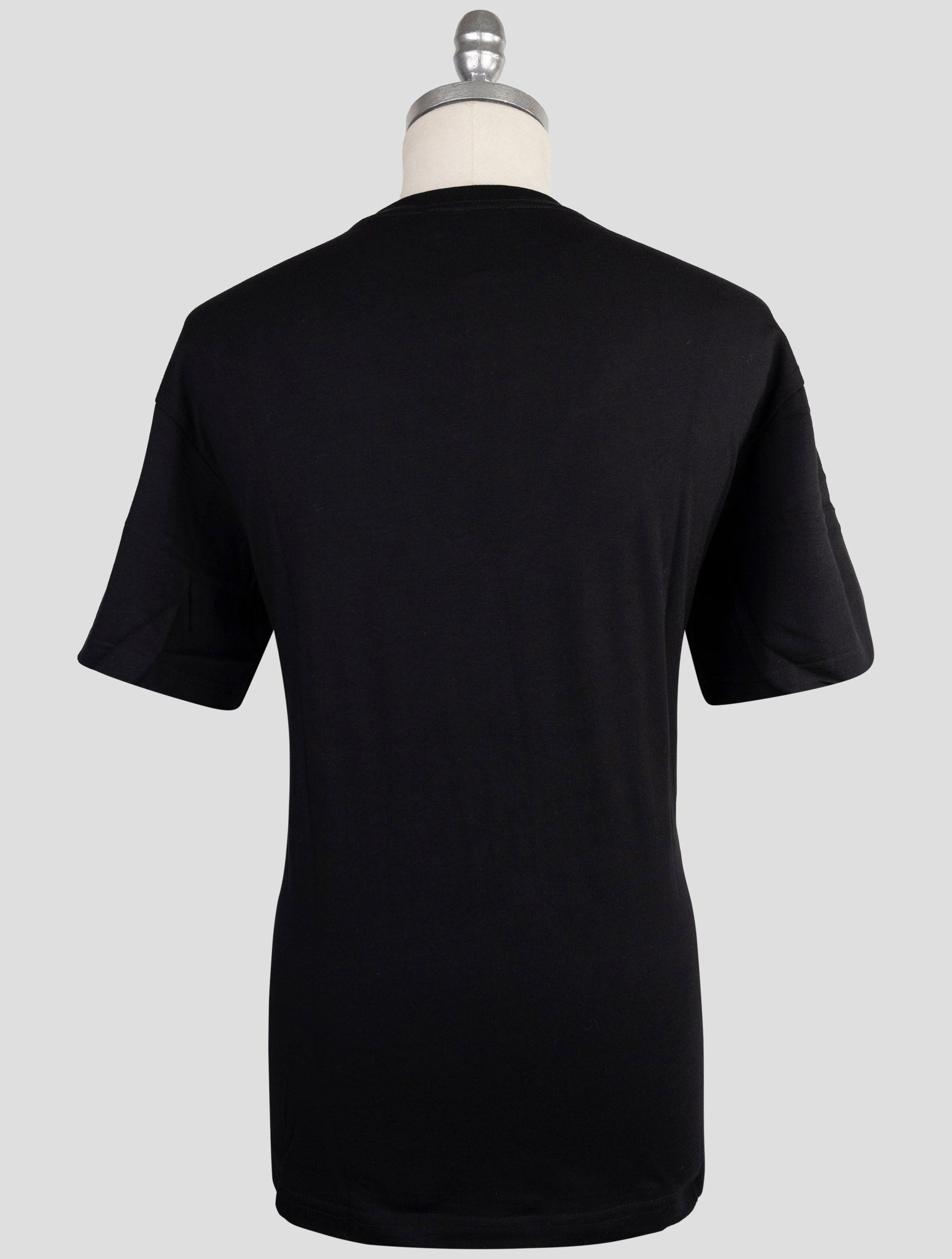 Kiton Knt Black Cotton T-Shirt
