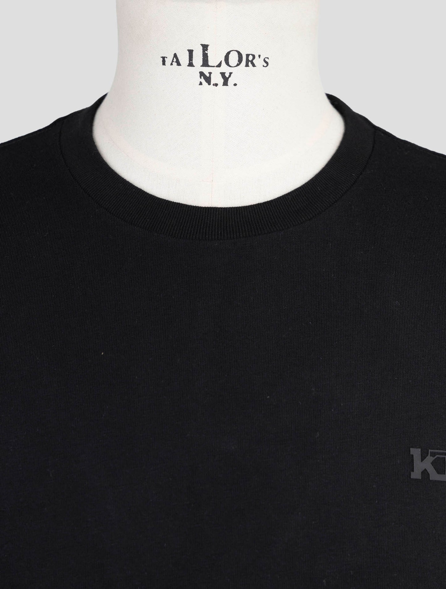 Kiton Knt Black Cotton T-Shirt