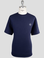 Kiton Knt Blue Cotton T-Shirt
