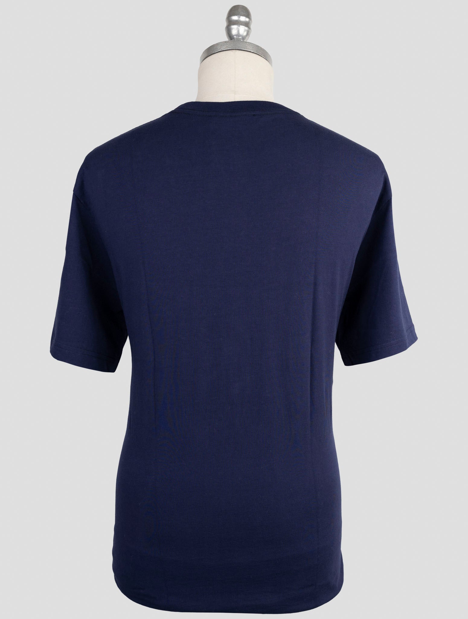 Kiton Knt Blue Cotton T-Shirt
