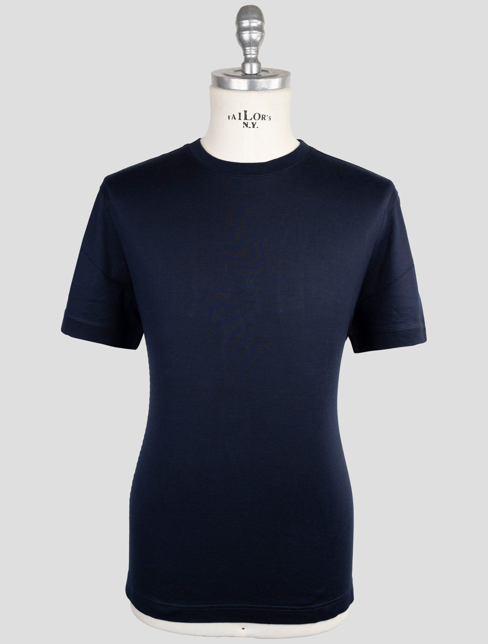Kiton Knt Blue Cotton T-Shirt