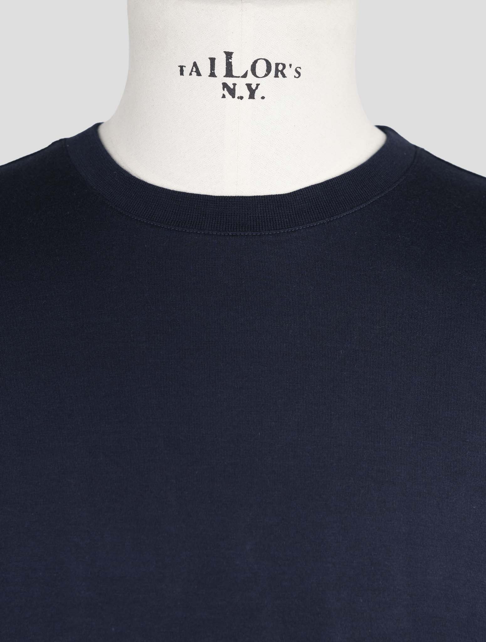 Kiton Knt Blue Cotton T-Shirt