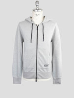 Kiton Knt Gray Cotton Sweater Full Zip