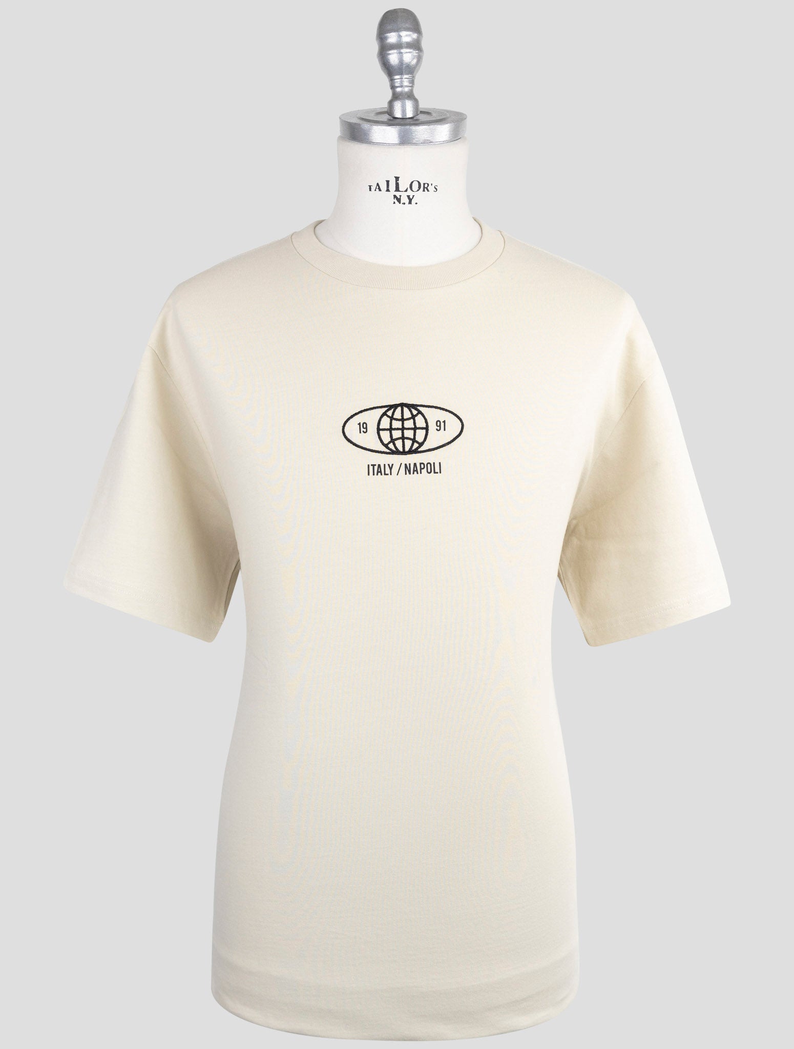 Kiton Knt Beige Cotton T-Shirt