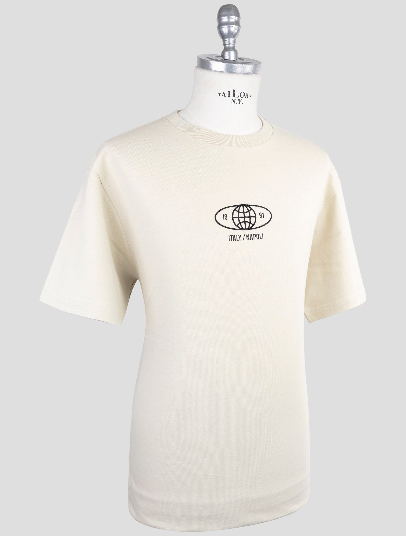 Kiton Knt Beige Cotton T-Shirt