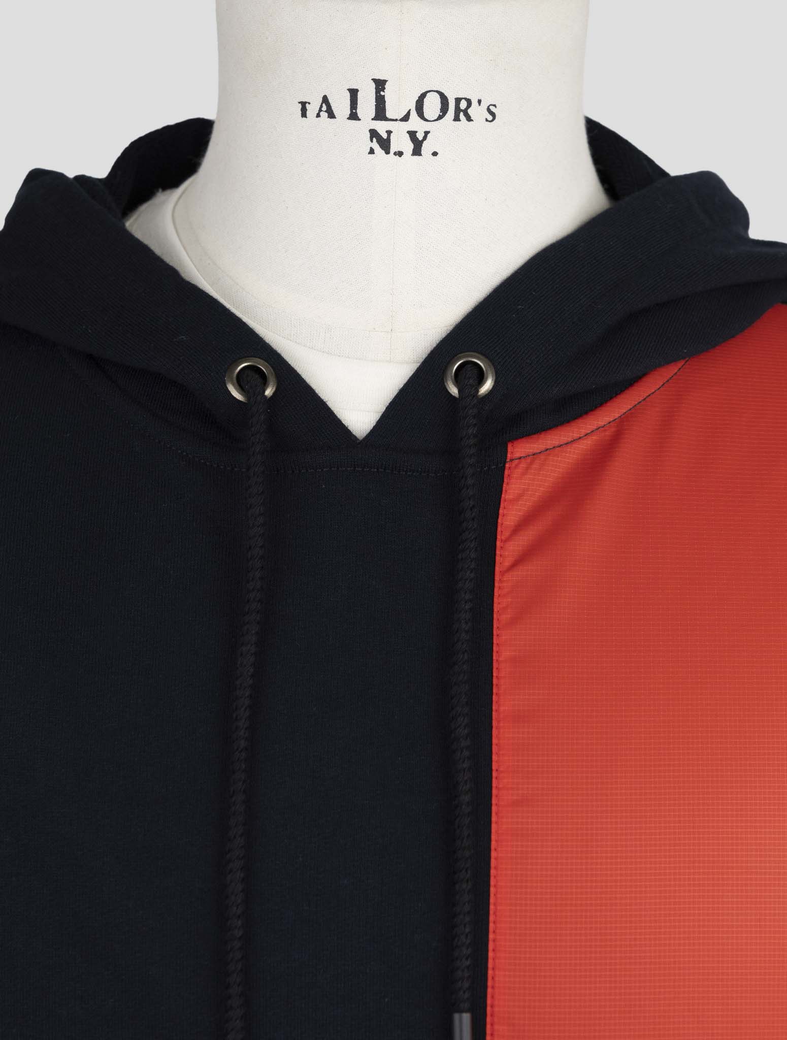Kiton Knt Blue Red Cotton Sweater Hoodie
