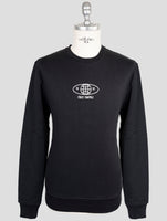 Kiton Knt Black Cotton Sweater Crewneck