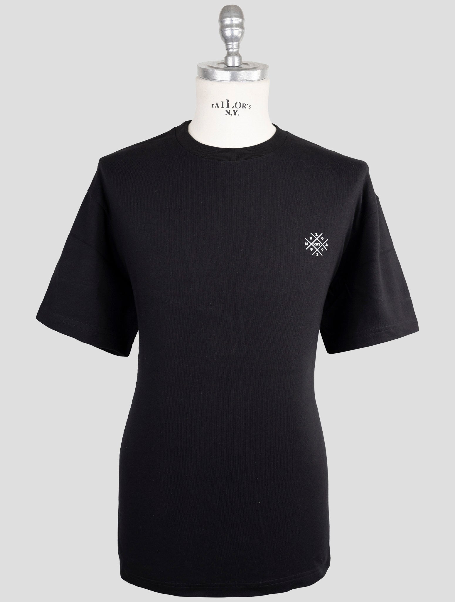 Kiton Knt Black Cotton T-Shirt