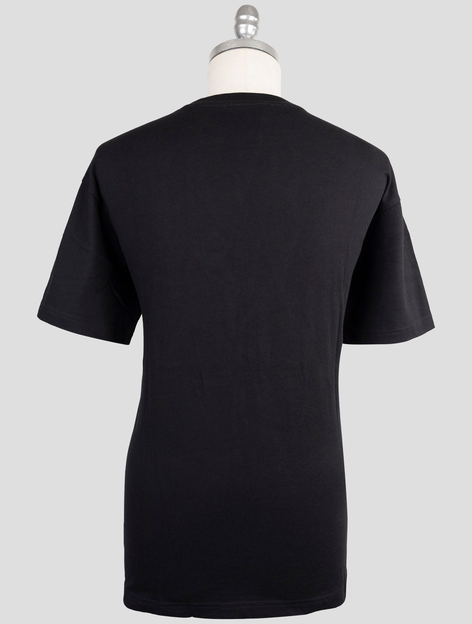 Kiton Knt Black Cotton T-Shirt