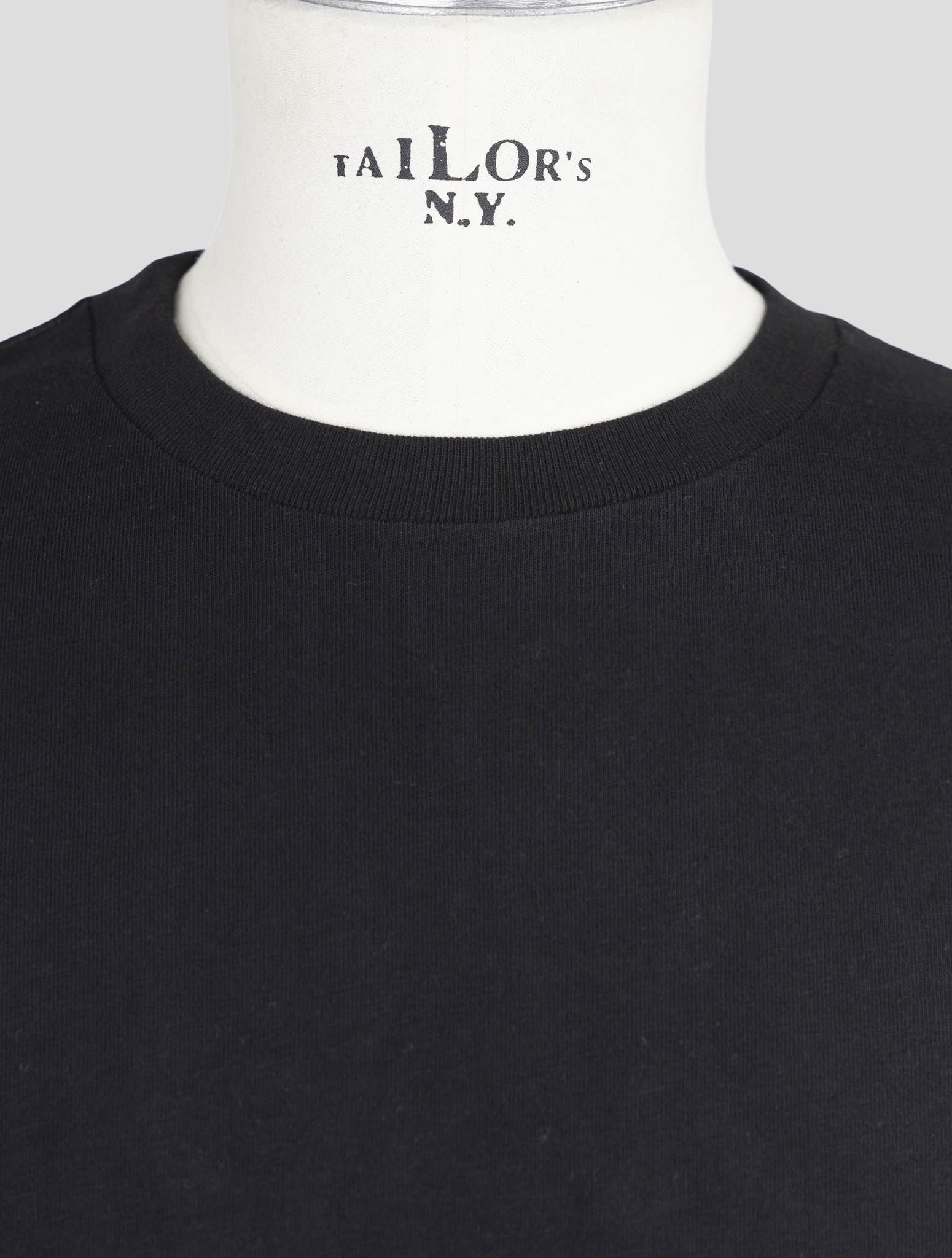 Kiton Knt Black Cotton T-Shirt