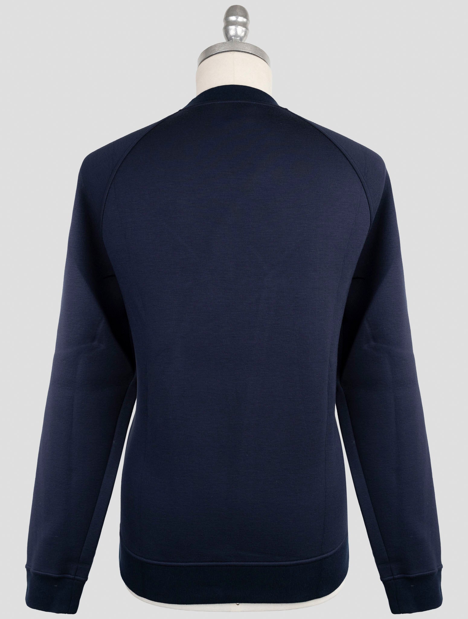 Kiton Knt Blue Viscose Ea Sweater Crewneck