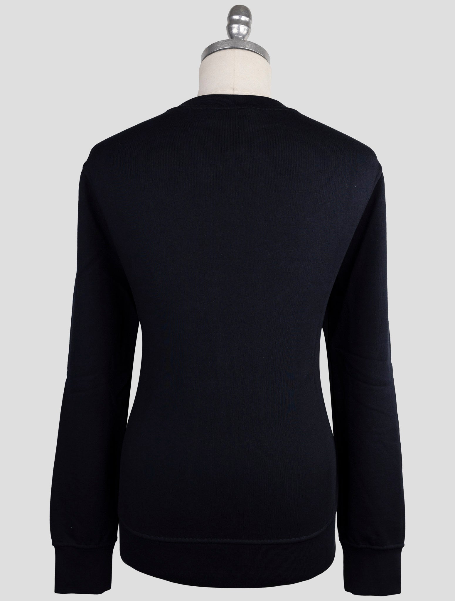 Kiton Knt Blue Cotton Sweater Crewneck
