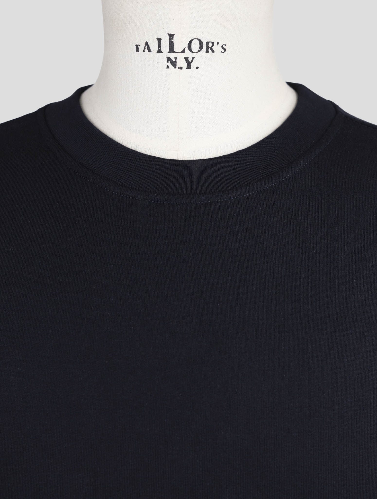Kiton Knt Blue Cotton Sweater Crewneck
