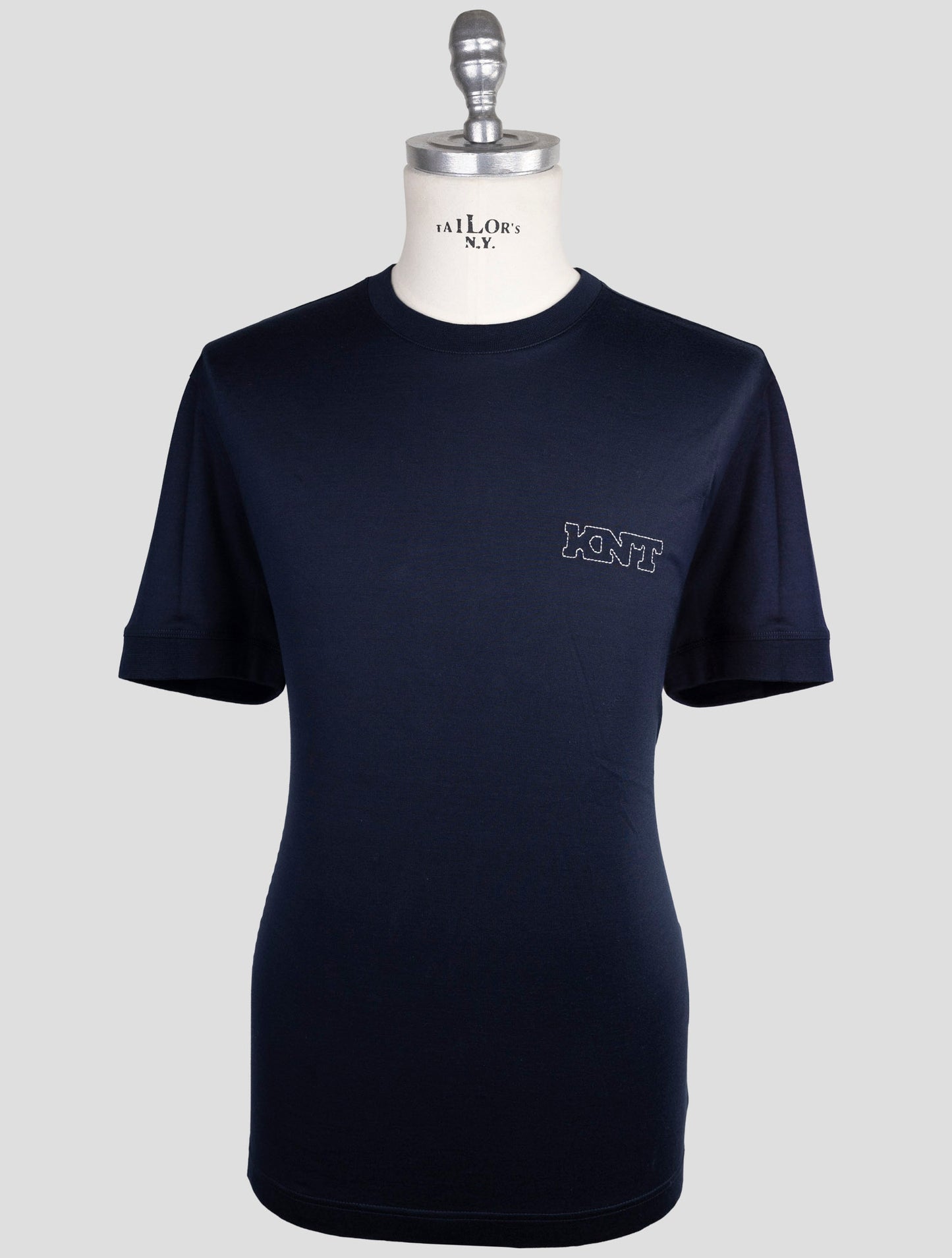 Kiton Knt Blue Cotton T-Shirt