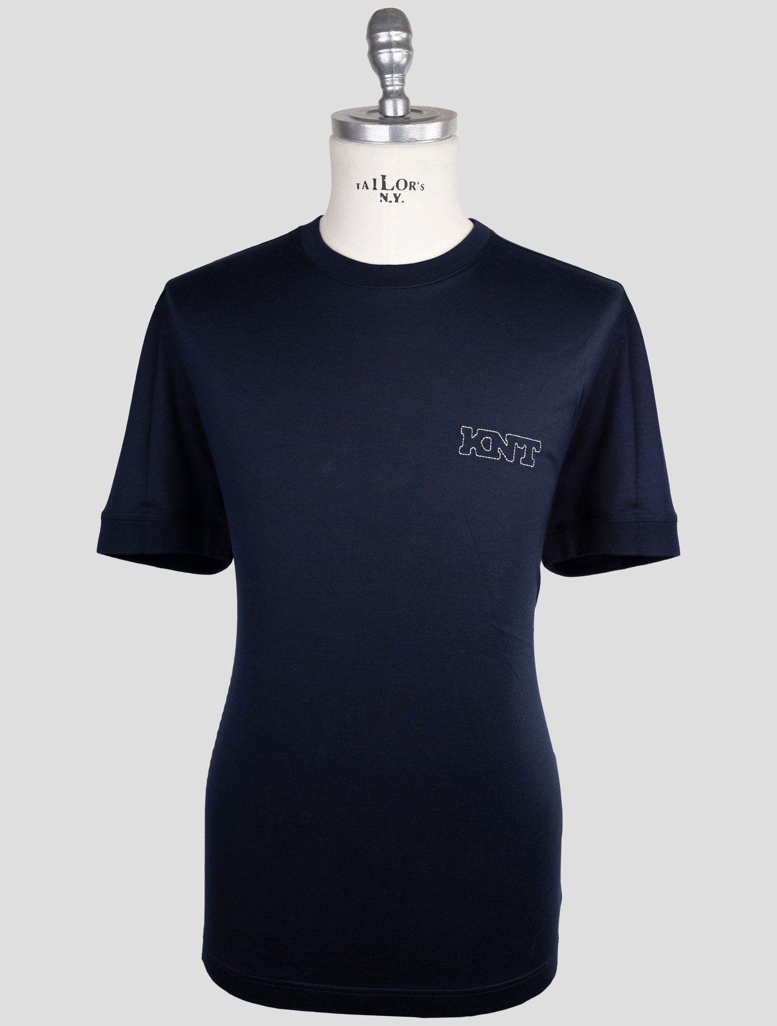 Kiton Knt Blue Cotton T-Shirt