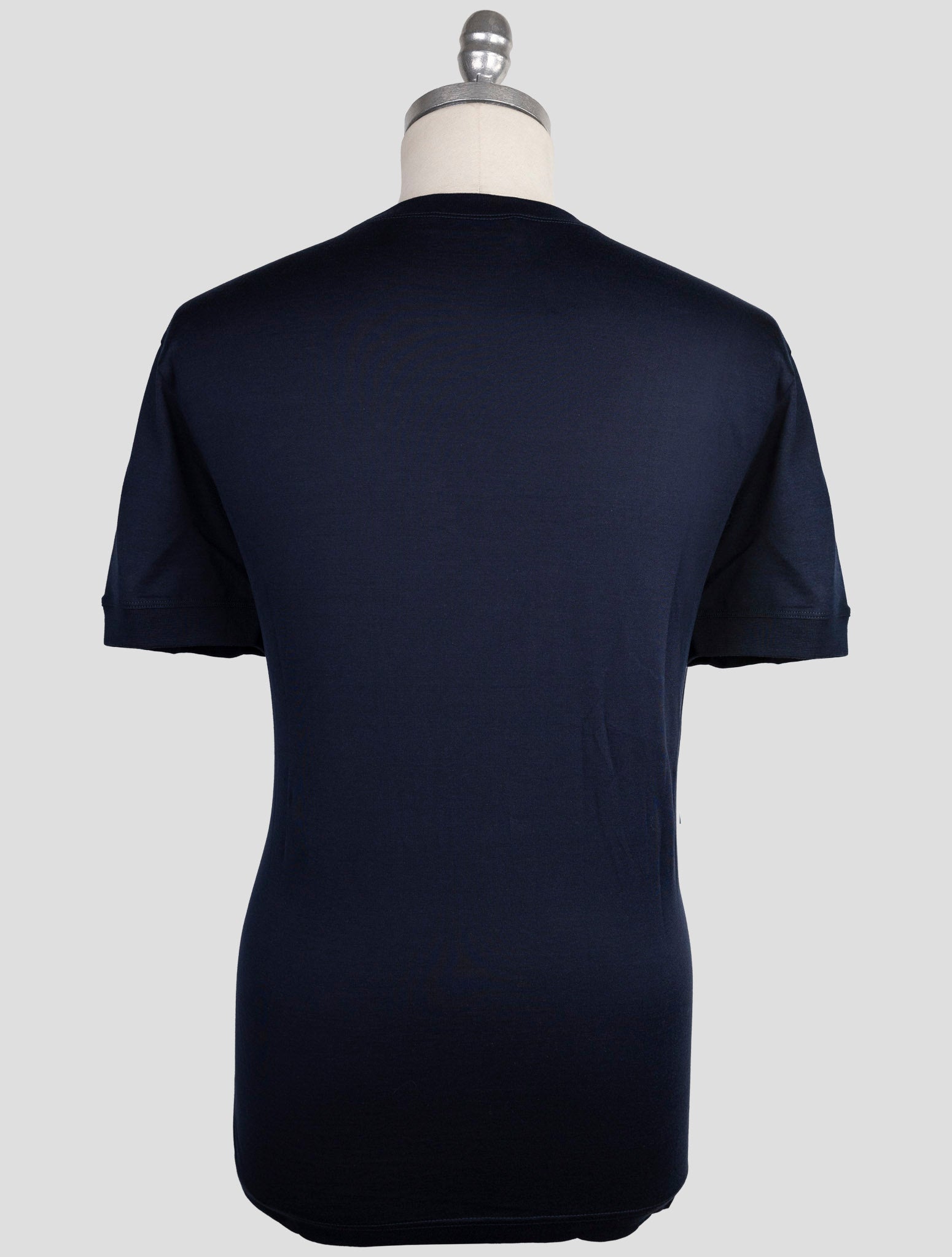 Kiton Knt Blue Cotton T-Shirt