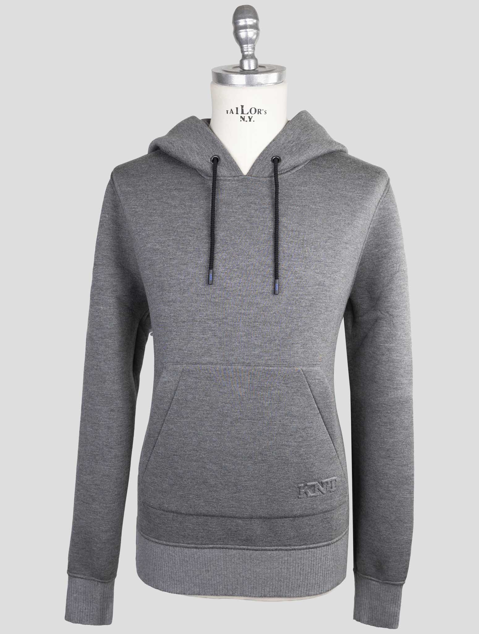 Kiton Knt Gray Viscose Ea Sweater Crewneck