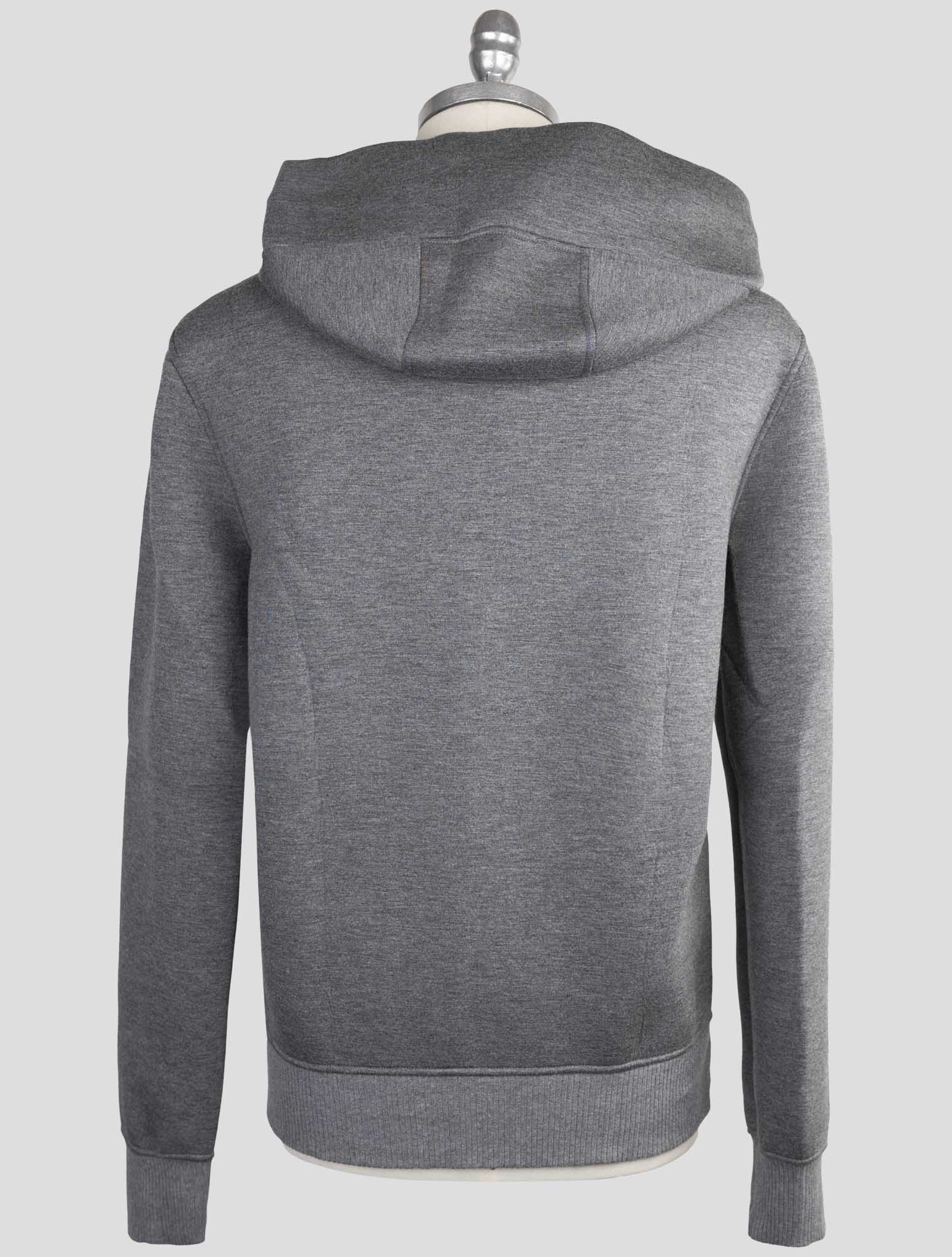 Kiton Knt Gray Viscose Ea Sweater Crewneck