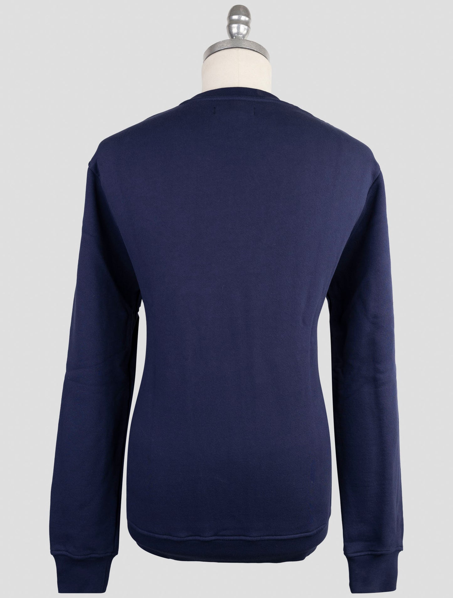 Kiton Knt Blue Cotton Sweater Crewneck