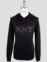 Kiton Knt Black Viscose Ea Sweater Hoodie