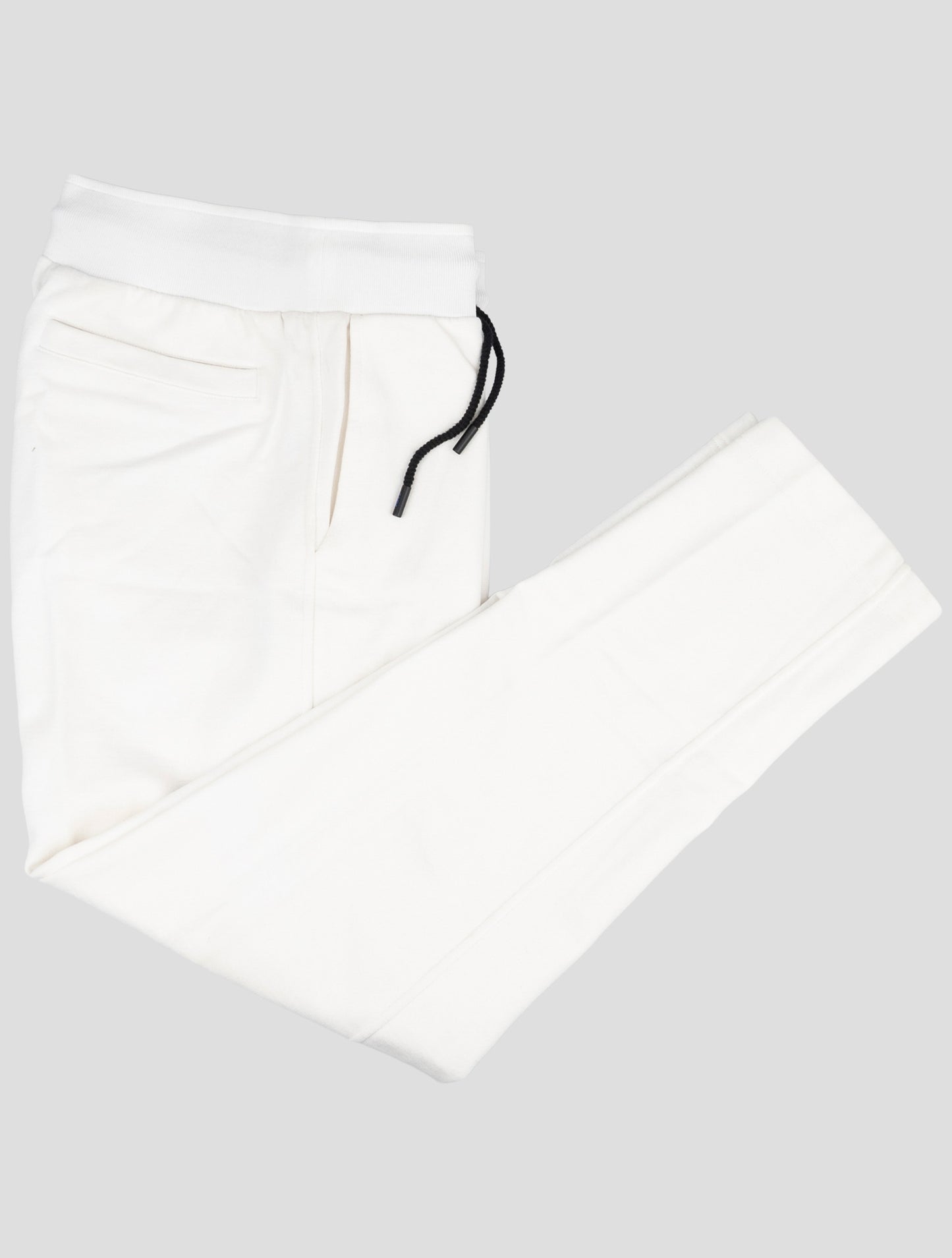 Kiton Knt White Cotton Jogging Pants