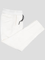 Kiton Knt White Cotton Jogging Pants