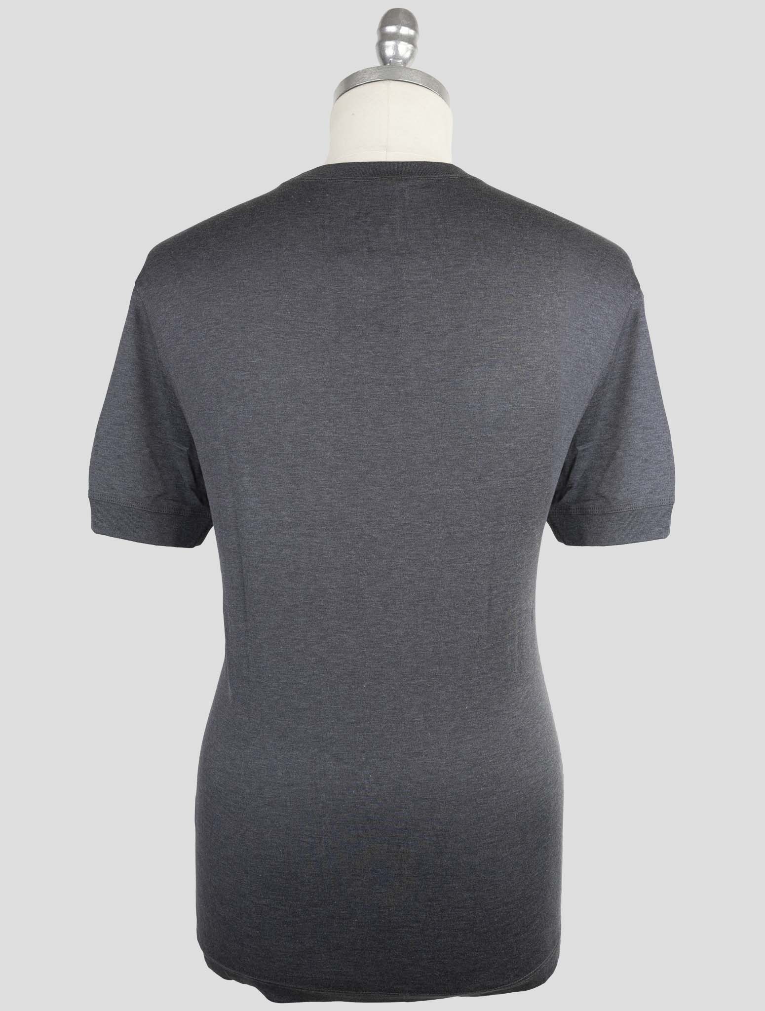 Kiton Knt Gray Cotton T-Shirt