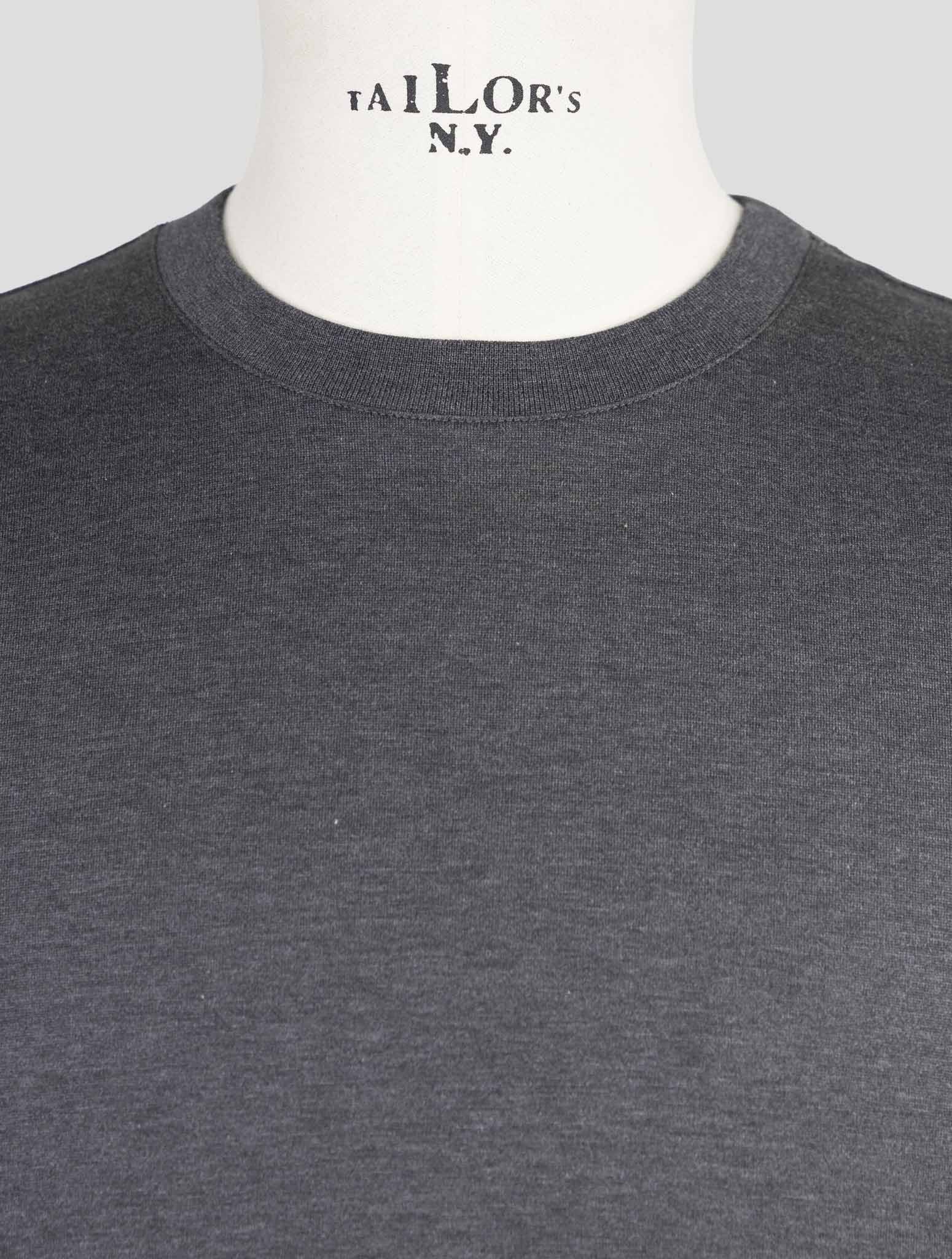 Kiton Knt Gray Cotton T-Shirt