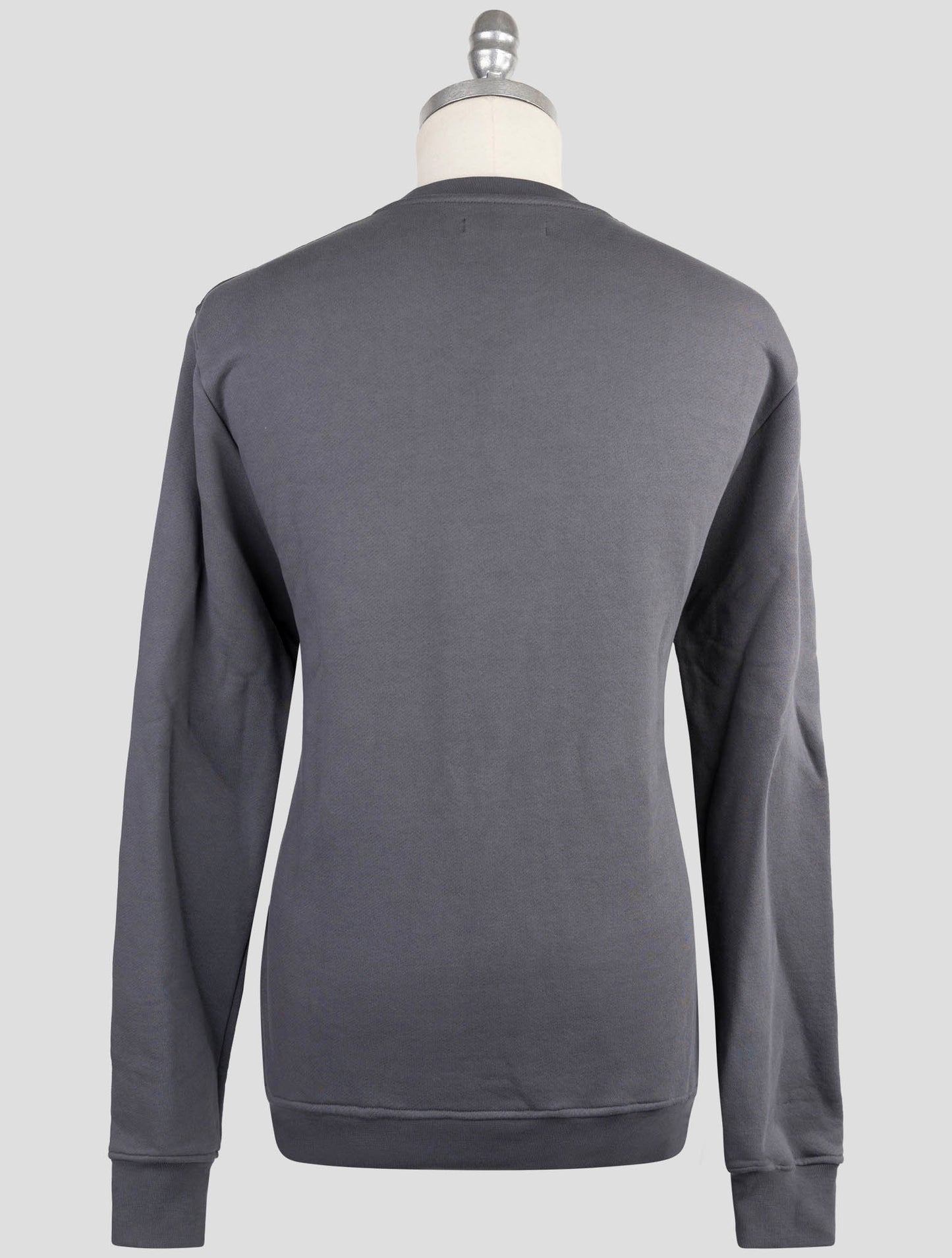 Kiton Knt Gray Cotton Sweater Crewneck