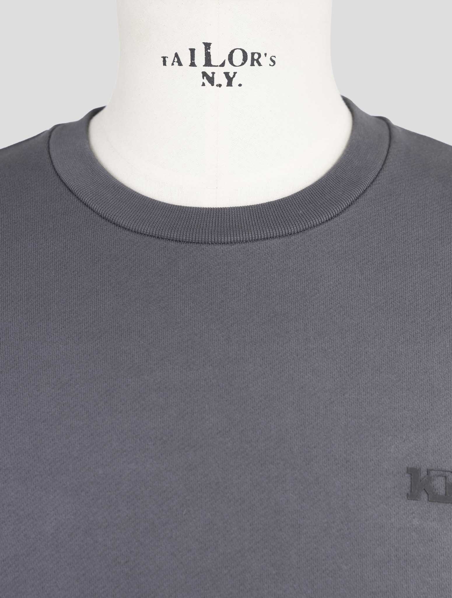 Kiton Knt Gray Cotton Sweater Crewneck