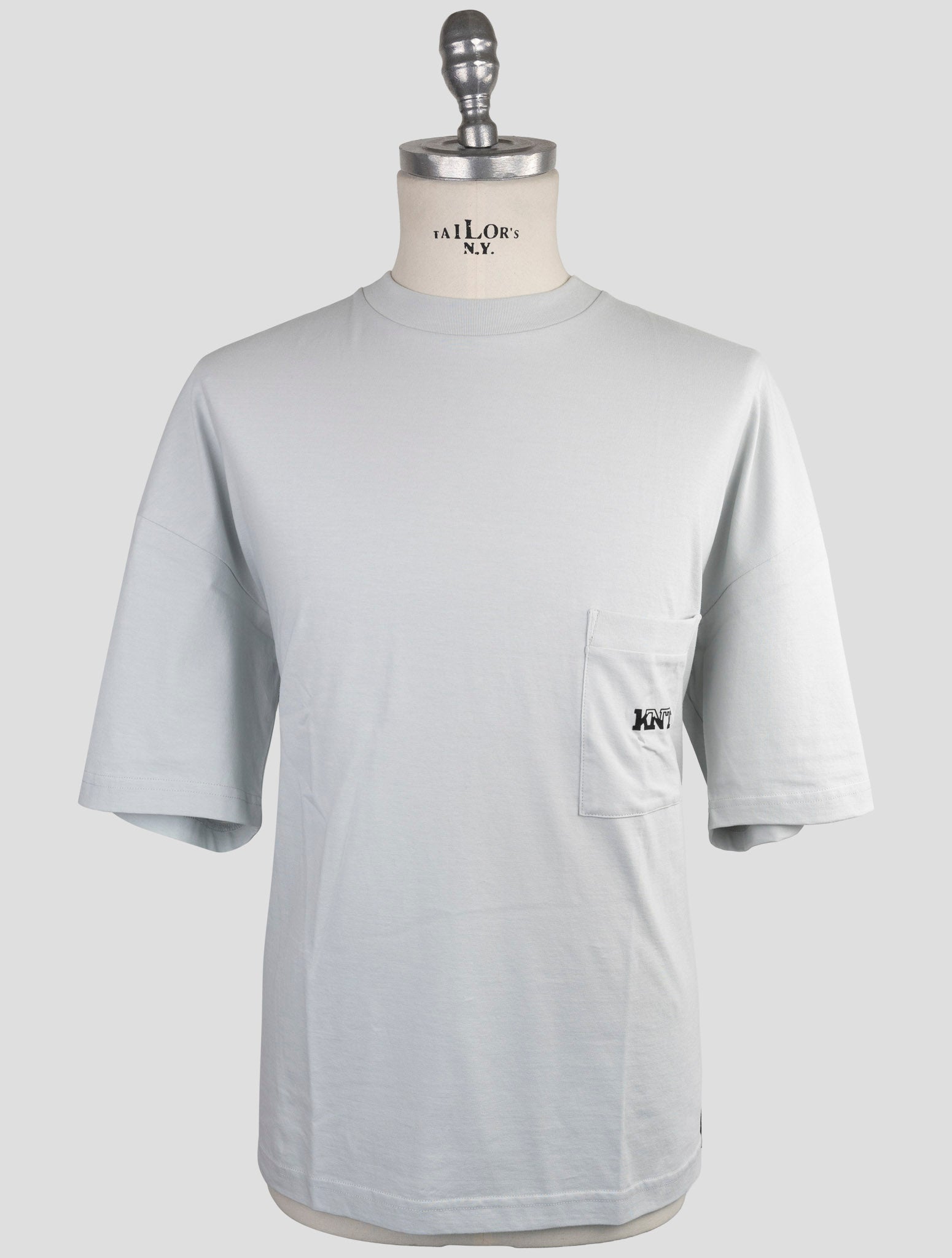 Kiton Knt Gray Cotton T-Shirt