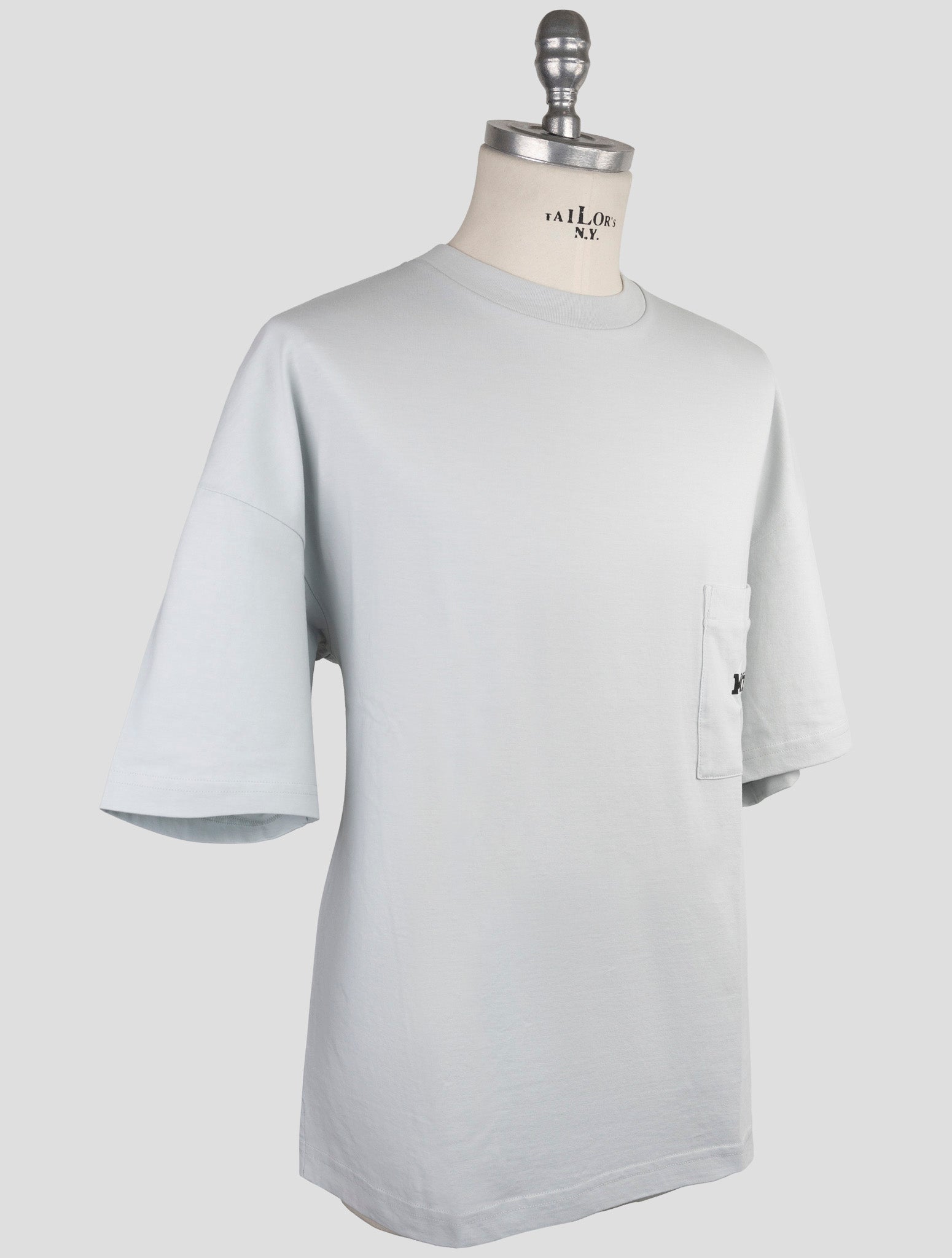 Kiton Knt Gray Cotton T-Shirt