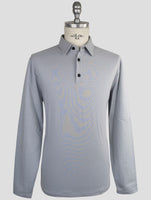 Kiton Knt Gray Cotton Ea Sweater Polo
