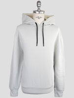Kiton Knt Gray Cotton Sweater Hoodie