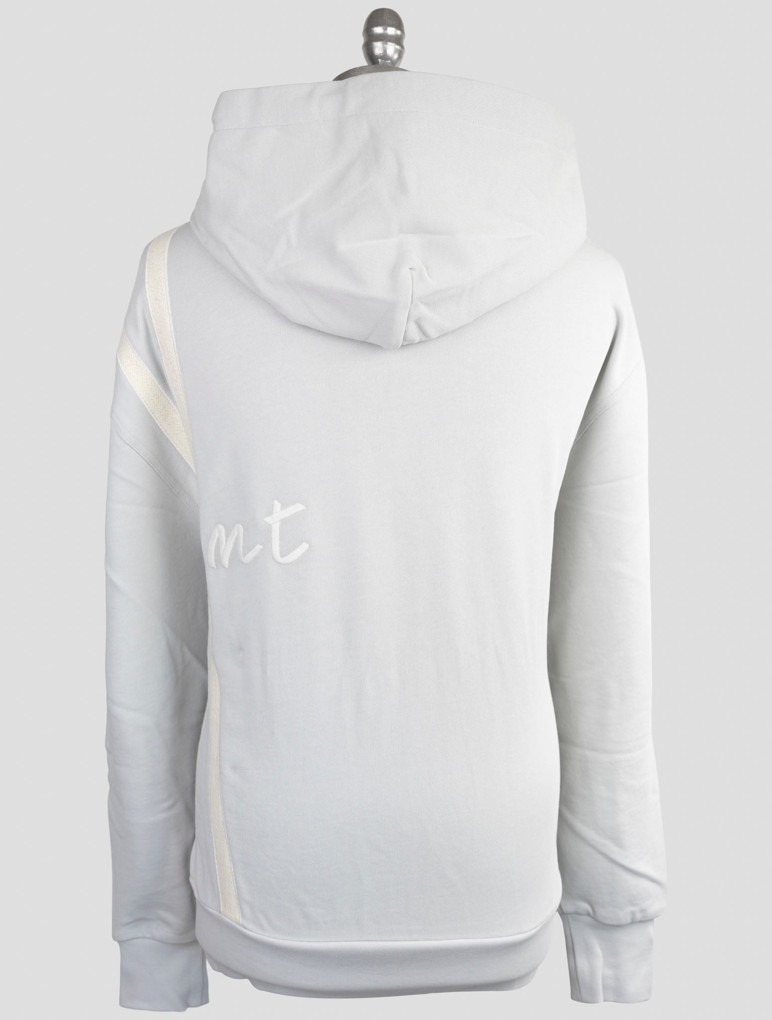 Kiton Knt Gray Cotton Sweater Hoodie